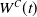 upper W Superscript upper C Baseline left parenthesis t right parenthesis