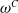 omega Superscript upper C