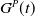 upper G Superscript upper P Baseline left parenthesis t right parenthesis