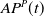 upper A upper P Superscript upper P Baseline left parenthesis t right parenthesis