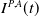 upper I Superscript upper P comma upper A Baseline left parenthesis t right parenthesis