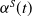alpha Superscript upper S Baseline left parenthesis t right parenthesis