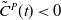 ModifyingAbove upper C With tilde Superscript upper P Baseline left parenthesis t right parenthesis less than 0