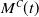 upper M Superscript upper C Baseline left parenthesis t right parenthesis