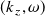 left parenthesis k Subscript z Baseline comma omega right parenthesis