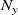 upper N Subscript y