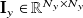 bold upper I Subscript y Baseline element of double struck upper R Superscript upper N Super Subscript y Superscript times upper N Super Subscript y