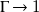 normal upper Gamma right arrow 1