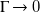 normal upper Gamma right arrow 0