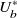 upper U Subscript b Superscript asterisk