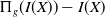 normal upper Pi Subscript g Baseline left parenthesis upper I left parenthesis upper X right parenthesis right parenthesis minus upper I left parenthesis upper X right parenthesis