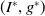 left parenthesis upper I Superscript asterisk Baseline comma g Superscript asterisk Baseline right parenthesis