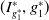 left parenthesis upper I Subscript g 1 Sub Superscript asterisk Subscript Superscript asterisk Baseline comma g 1 Superscript asterisk Baseline right parenthesis