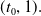 left parenthesis t 0 comma 1 right parenthesis period