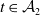 t element of script upper A 2