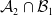 script upper A 2 intersection script upper B 1