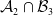 script upper A 2 intersection script upper B 3