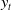 y Subscript t