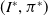 left parenthesis upper I Superscript asterisk Baseline comma pi Superscript asterisk Baseline right parenthesis