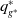 q Subscript g Sub Superscript asterisk Superscript asterisk