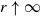 r up arrow normal infinity