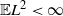 double struck upper E upper L squared less than normal infinity