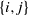 StartSet i comma j EndSet