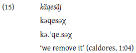 An equation with variables kqesj, kqes, and k.qe.s representing the phrase we remove it.