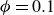 phi equals 0.1