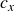c Subscript x