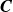 bold italic upper C