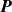 bold italic upper P