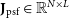 bold upper J Subscript psf Baseline element of double struck upper R Superscript upper N times upper L