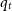 q Subscript t