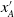 x prime Subscript upper A