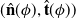 left parenthesis ModifyingAbove bold n With caret left parenthesis phi right parenthesis comma ModifyingAbove bold t With caret left parenthesis phi right parenthesis right parenthesis