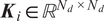 Ki element of RNd times Nd