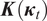 upper K left parenthesis kappa t right parenthesis