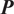 upper P