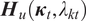 Hu left parenthesis kappa t comma lamda kt right parenthesis