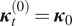 kappa t left parenthesis 0 right parenthesis equals kappa 0