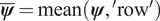 psi quotation dash equals mean left parenthesis psi comma prime row prime right parenthesis