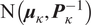 upper N left parenthesis mu kappa comma upper P kappa minus 1 right parenthesis