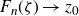 upper F Subscript n Baseline left parenthesis zeta right parenthesis right arrow z 0