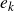 e Subscript k