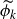 phi Subscript k Baseline overtilde