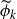phi overtilde Subscript k