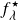 f Subscript lamda Superscript star