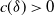 c left parenthesis delta right parenthesis greater than 0