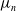 mu Subscript n